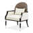 Cream/Ivory/Black Polyester Blend