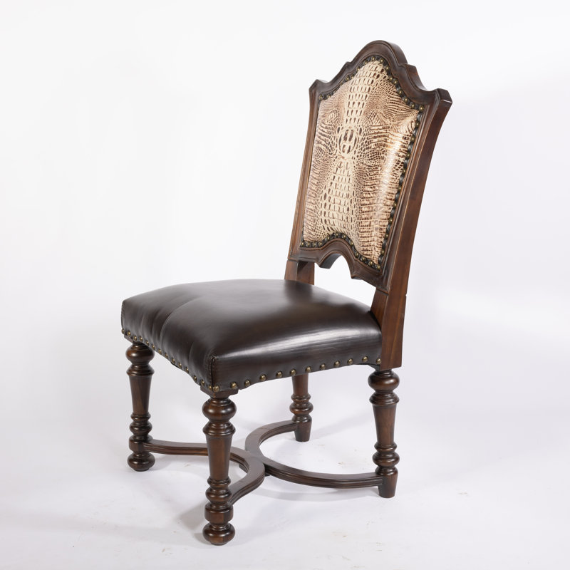 Chaise d'appoint en cuir Beazer, Blanc