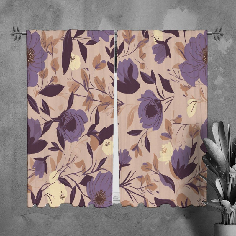 Leaetta Room Darkening Curtain Pair, 20" W x 82" L