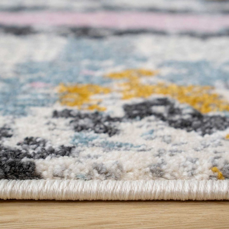 Owaneco Abstract Area Rug, Runner 60 x 240cm