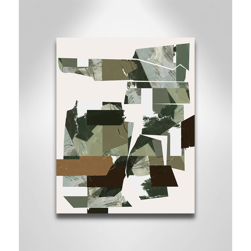 «Green Endeavour I Print» par Cartissi, 11'' W x 14'' H, Toile tendue, No Frame