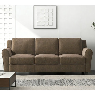 80.7" Wide Modern Velvet Upholstered Sofa