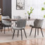 Chaise d'appoint rembourrée en similicuir avec structure en métal-1307793401
