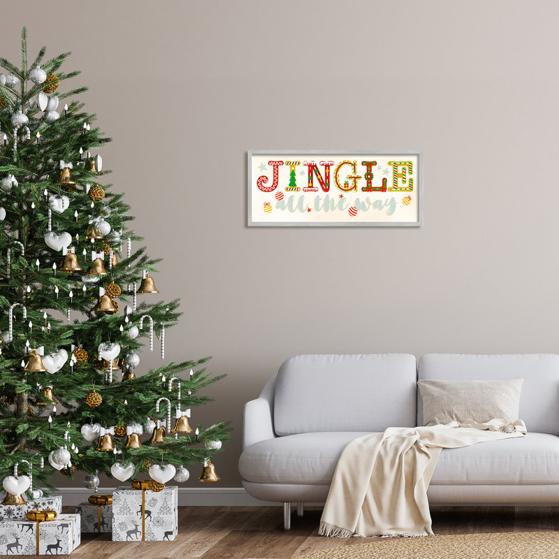 «Jingle All The Way Festive Holiday», impression numérique sur estampe numérique par Ziwei Li, H 13 po x l 30 po x P 1,5 po
