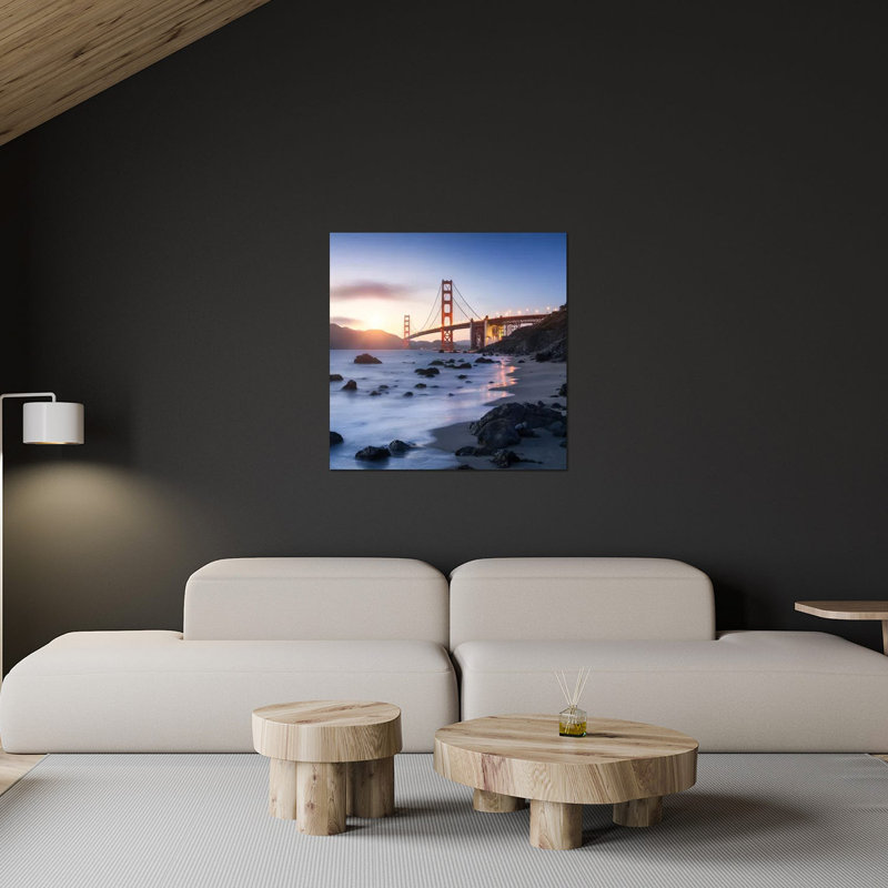 Golden Gate Bridge, San Francisco, États-Unis, impression sur verre acrylique, H 16 po x l 24 po x P 0,25 po