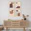 "Arches pastel brunes et demi-cercles, formes abstraites, illustrations, décor moderne", 4 pièces-101520289-101520287