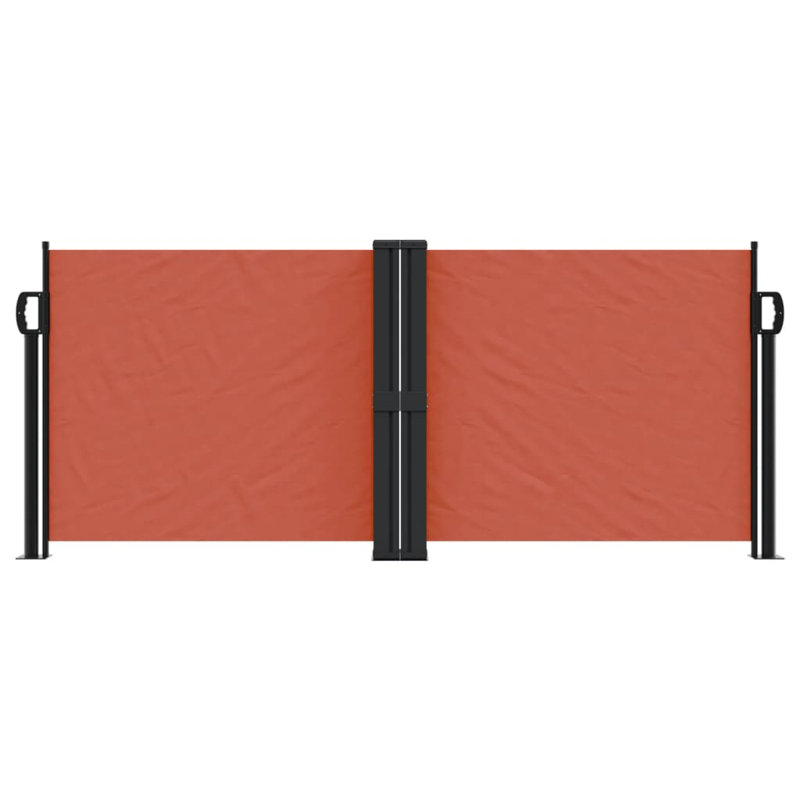 Dakota Fields Retractable Side Awning, Terracotta, 100cm H x 600cm W