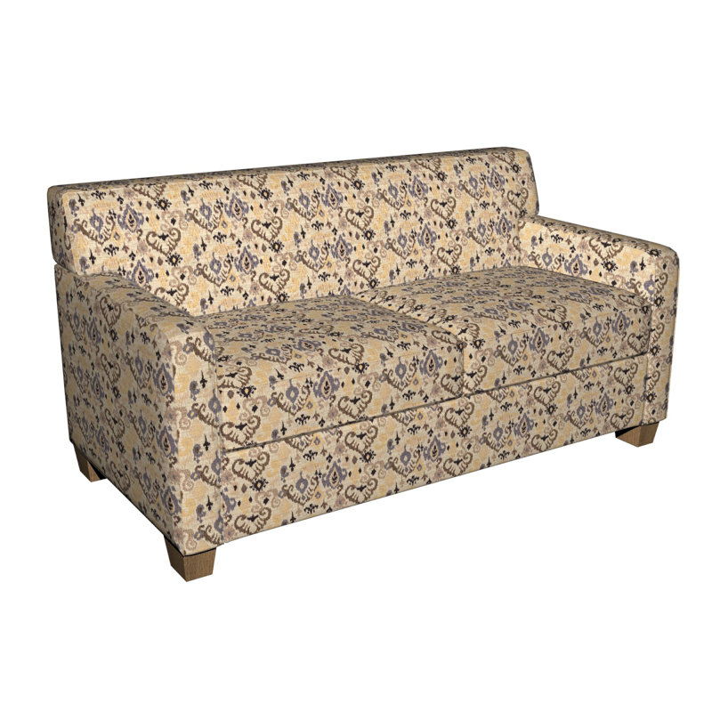 Tissu de texture ikat, Beige / Gris