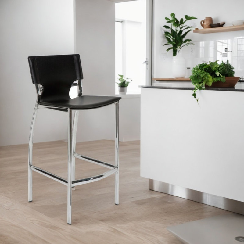 Tabouret de comptoir 25 po Chapeau, Noir