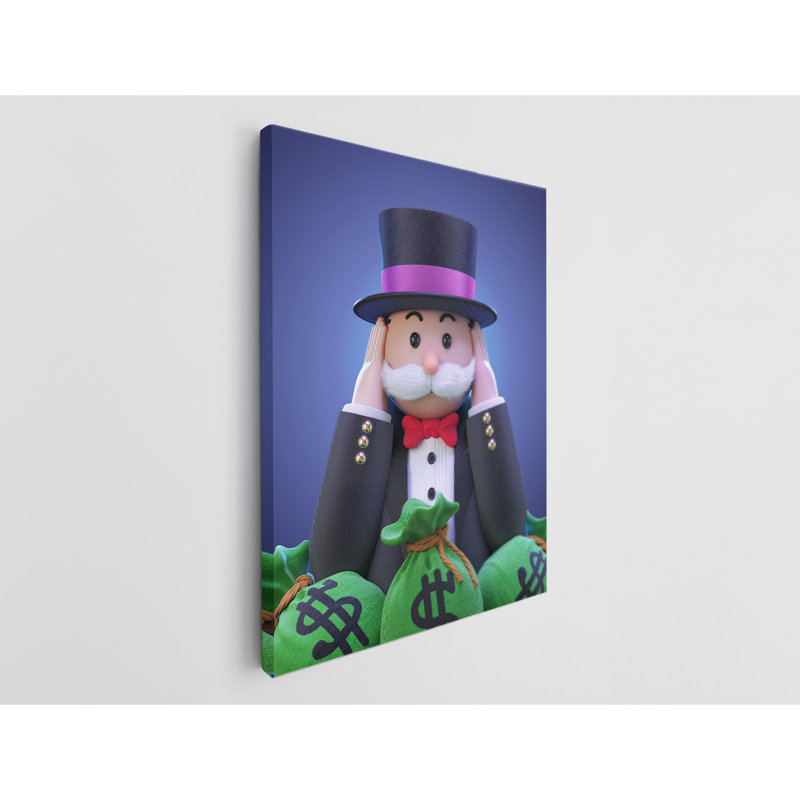 «Mr. Monopoly Deaf», reproduction sur toile, H 36 po x l 24 po