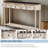 Entryway Console Table With Drawers And Bottom Shelf – Space-Saving Sofa Table With Extra Storage And Projecting Drawers-737883623-737883616