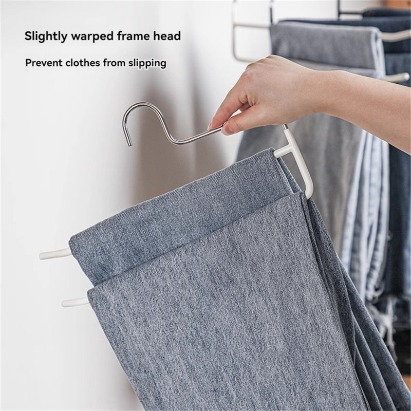 Cintre à double rangée pour pantalons antidérapants, 5