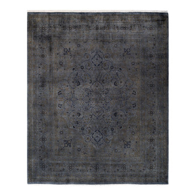 Xheva One-of-a-Kind 8' 3" X 10' 2" New Age Wool Area Rug Gray