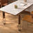 White rectangle sintered stone dining table-424833881