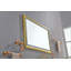 Miroir de salle de bain à DEL avec cadre en aluminium, miroir de meuble-lavabo mural, anti-buée, mémoire, gradation continue