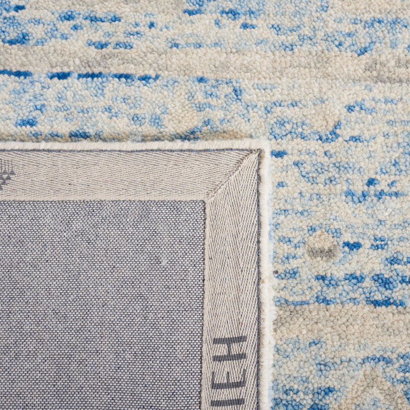 Chatham Hand Tufted Wool Geometric Rug, Square 5'