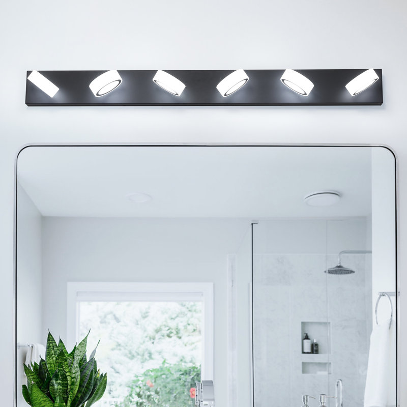 6 - Light LED Dimmable Vanity Lighting for Bathroom Mirror, Powder Room, Bedroom