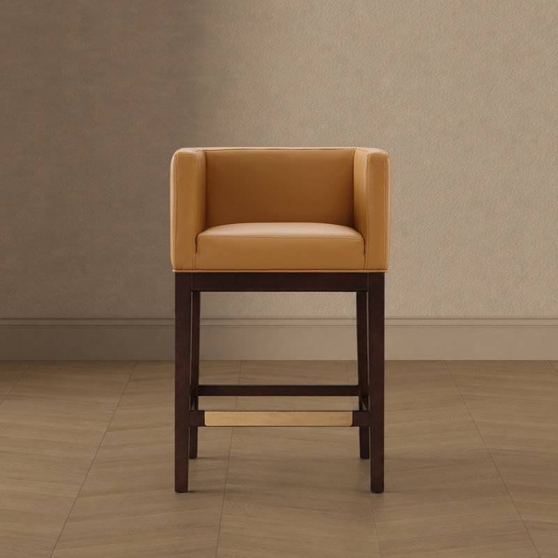 Tabouret de comptoir Kingsley Mid-Century, Tabouret de comptoir (siège d'une hauteur de 26 p, Chameau