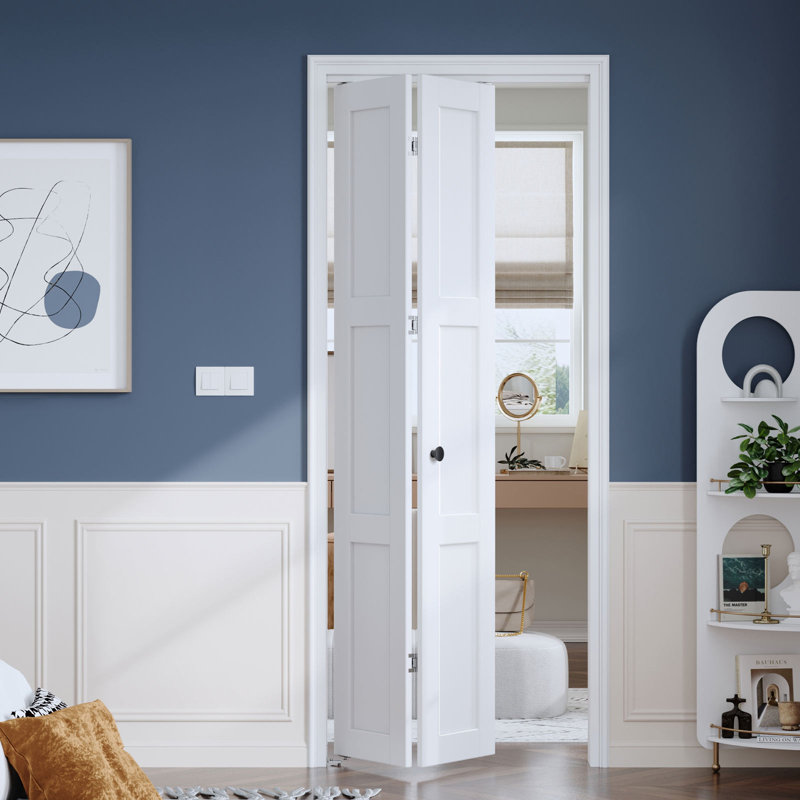 Porte pliante 3-Lite avec trousse de quincaillerie d'installation, 32 po x 80,75 po, 2