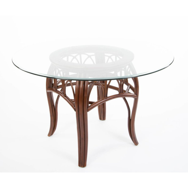 Chanavia Round Glass Top Dining Table