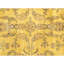 Hand Knotted Wool Oriental Area Rug in Gold And Black