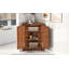 Armoire de rangement triangulaire pour salle de bain avec tablettes réglables-799549243