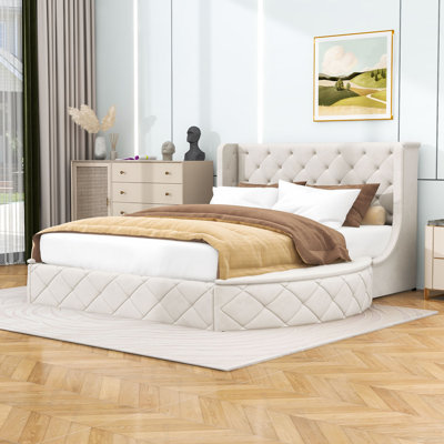 Grand lit plateforme Jorina