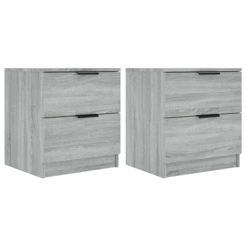 Jaicen 45 cm W Bedside Table, Grey Sonoma