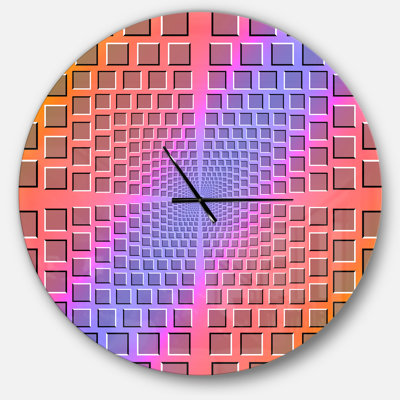 Abstract Optical Illusion - Modern wall clock
