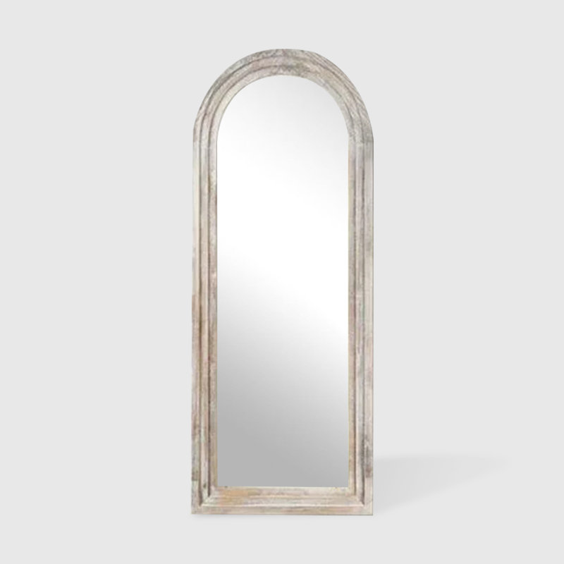 Miroir mural rétro patiné, White
