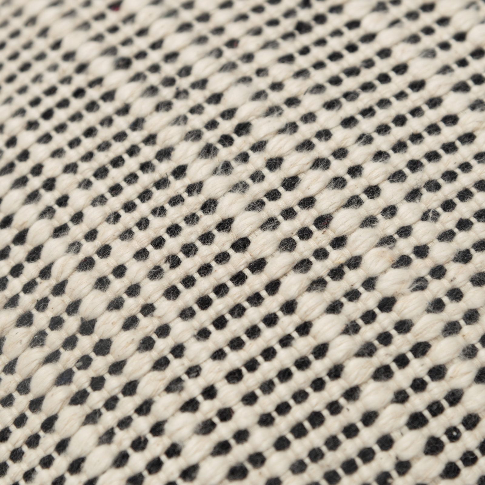 Migina Dots Cotton Throw Pillow, Black