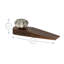 Nicola Spring - Wooden Door Stop - Black