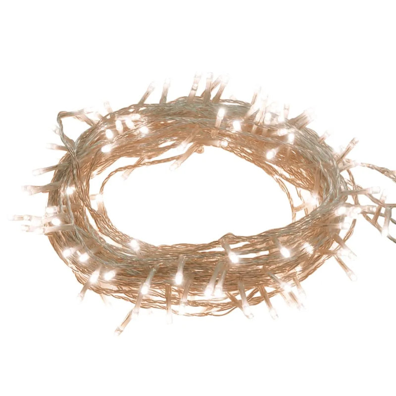 The Seasonal Aisle LED String With Leds 40 M PVC, White/Dark Green, 1500cm L