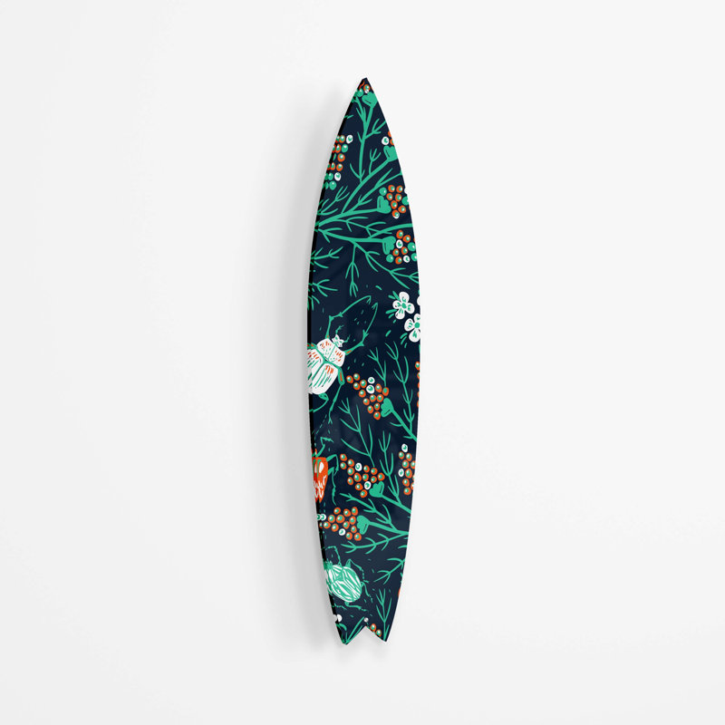 Planche de surf Blooms and Bugs - Art audacieux sans cadre