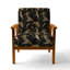 Chaise d'appoint rembourrée Midnight Charm Gold and Black III-517173621