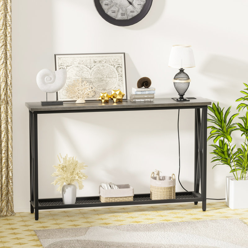 Onno Console Table, Grey Oak