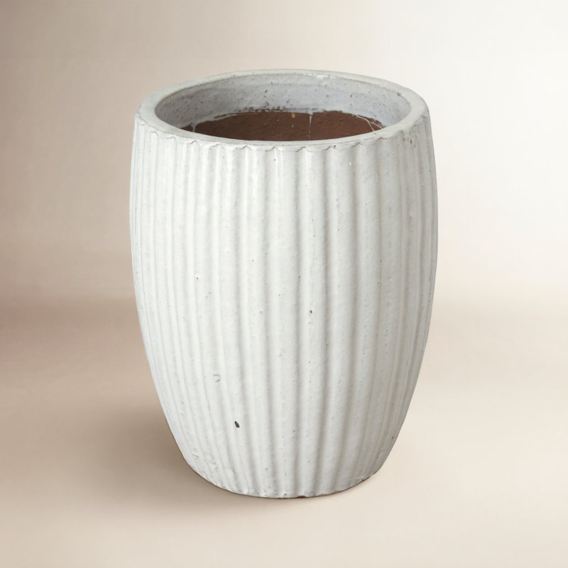Pandro Handmade Ceramic Planter, 20" H x 16" W x 16" D