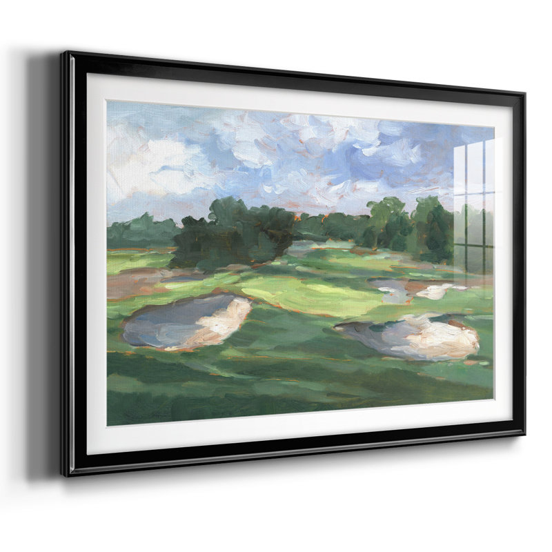 Golf Course Study III, reproduction d'art encadrée, Noir, H 15 po x l 21 po x P 1,5 po