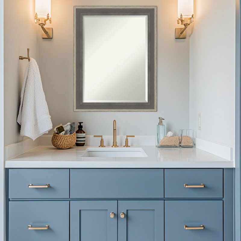 Miroir mural de salle de bain Cottage, 28,5 po x 22,5 po