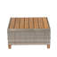 Ensemble de chaise de patio pivotante en bois d'acacia avec repose-pieds