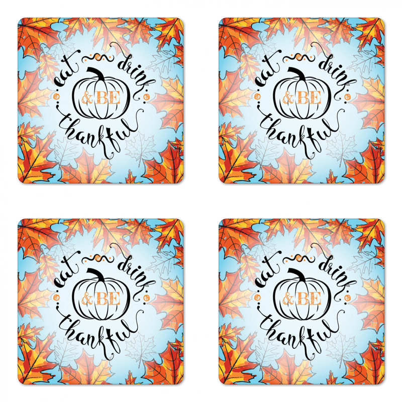 Square 4 Piece Coaster Set
