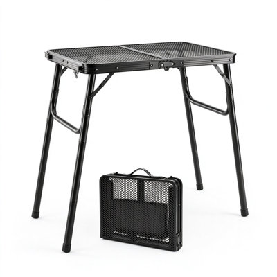 Folding Camping Table Metal 60 x 40 cm for Barbecue