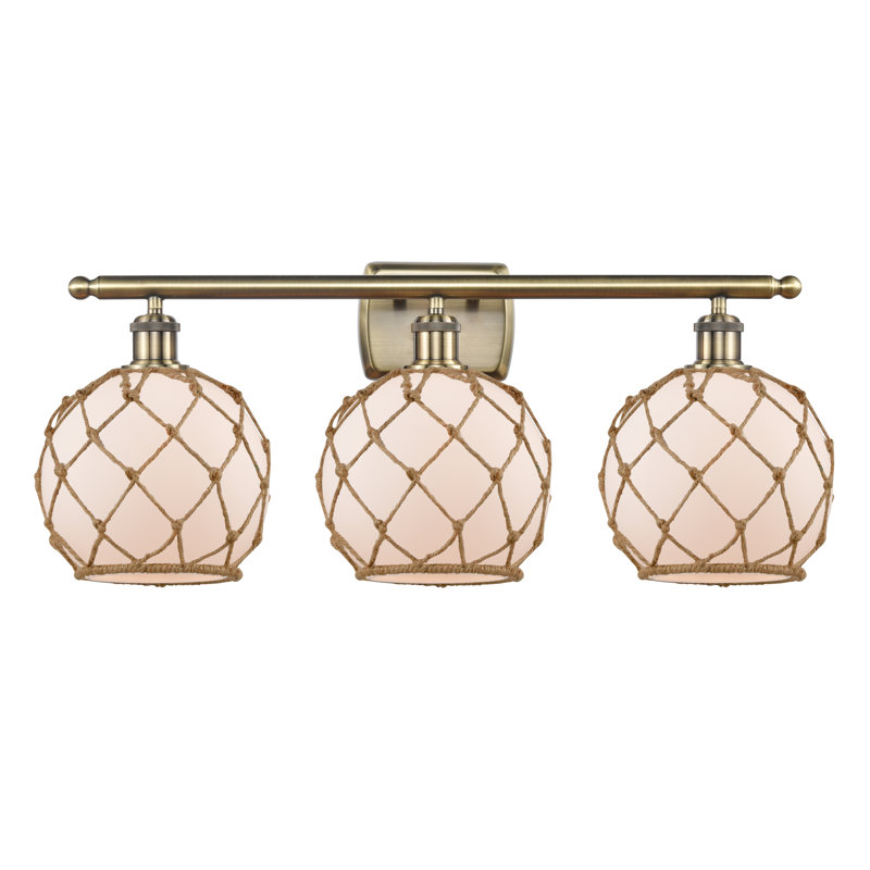 Lovisa Dimmable Vanity Light, Incandescent, White, 3-Light