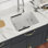 24" L x 18" W White Fireclay Undermount/Drop in Kitchen Sink Single Bowl Rectangular Sinks Basin