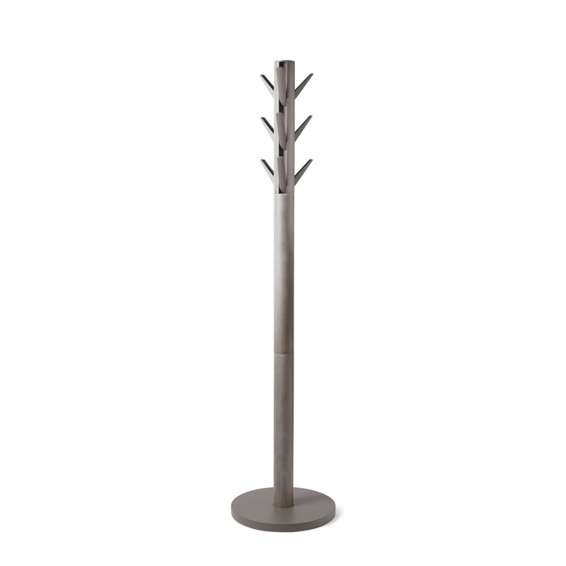 Freestanding 9 - Hook Coat Rack, Gray