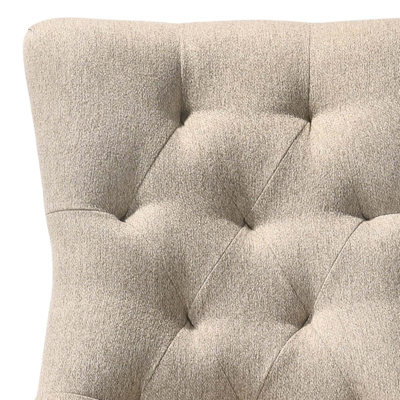 Chaise d'appoint, chaise d'appoint, ensemble de 2, Polyester beige