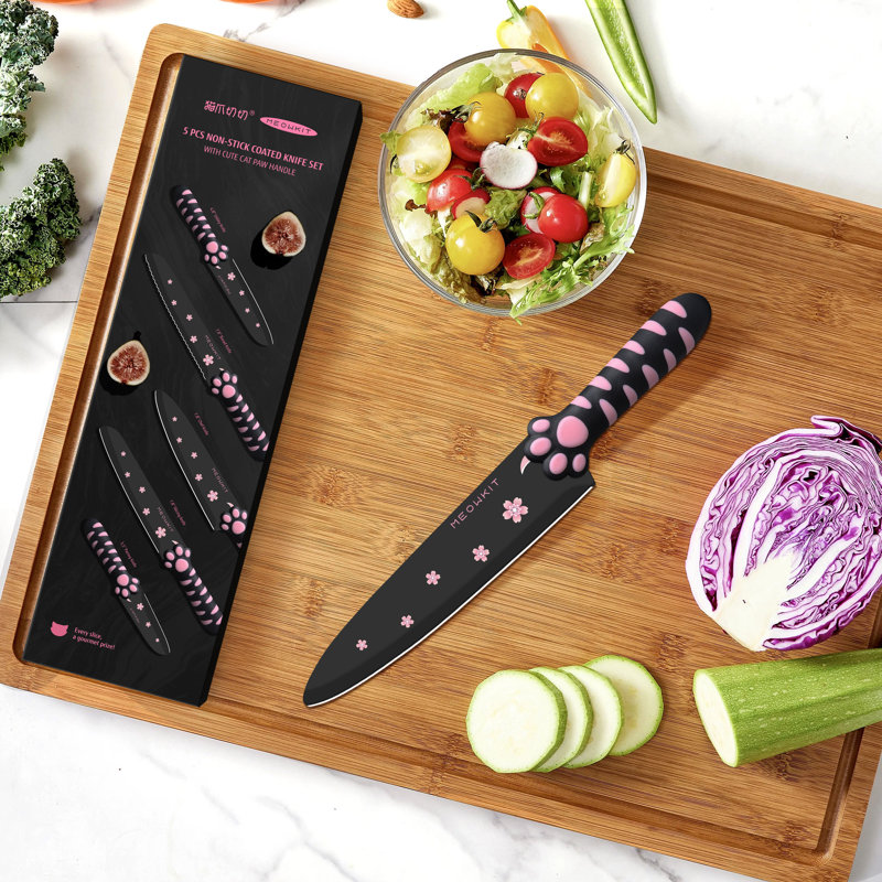 Ensemble de couteaux de cuisine 5 pièces Meowkit