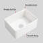 24'' L Farmhouse Single Basin Kitchen Sink-981211060
