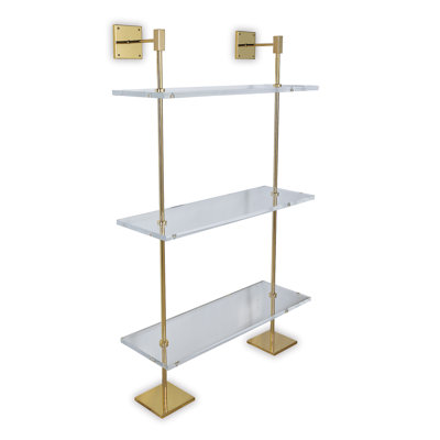 Marias 3-Tier Shelf Lucite 36"W
