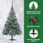 4.92' H Lighted Artificial Christmas Tree